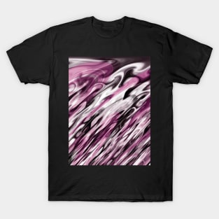 Pink And Grey Abstract Art T-Shirt